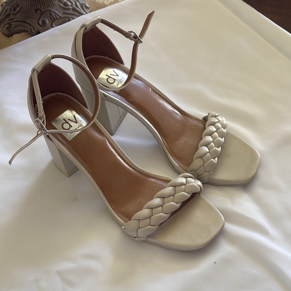 DV by Dolce Vita Hilo Cream Strappy Heels